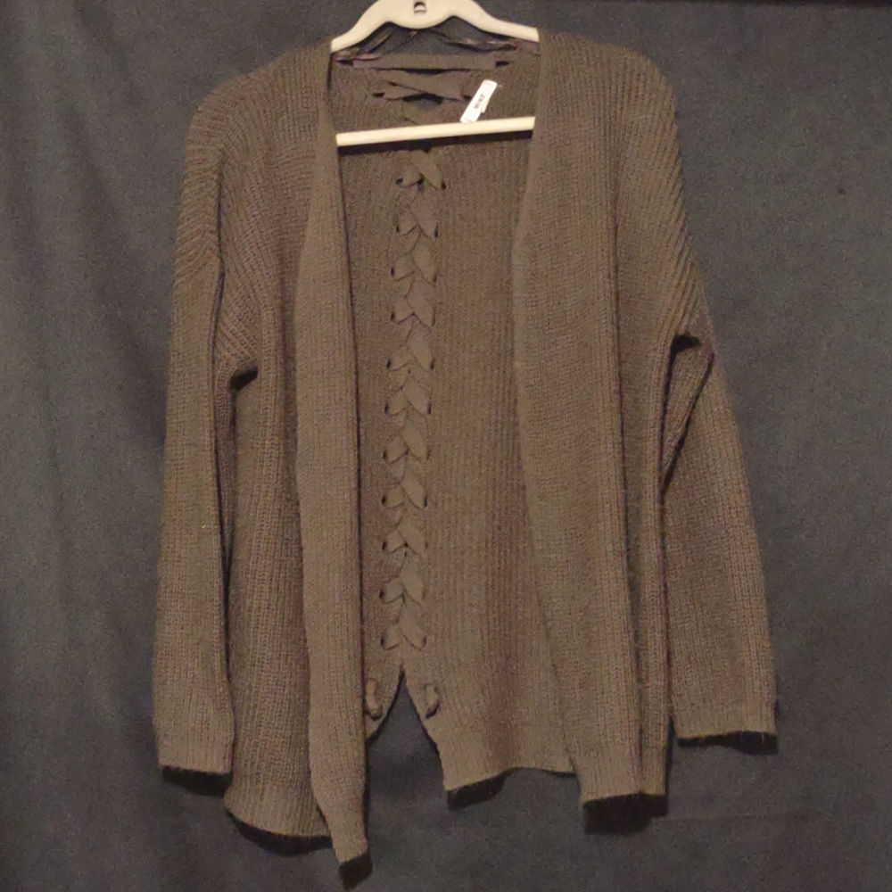 Dark green cardigan